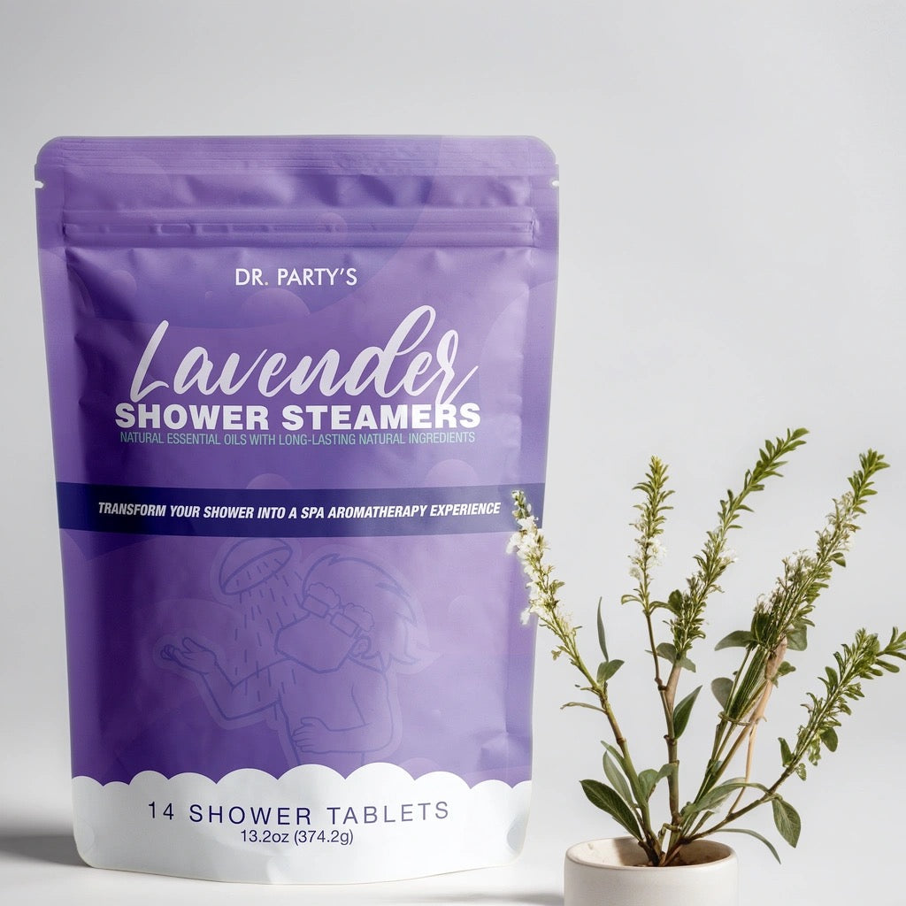 Unwind in the calming embrace of lavender with our shower steamers, each 14-pack designed to create a spa-like experience that soothes and relaxes.
