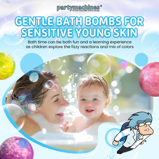 Make bath time extraordinary with our kids’ bath bombs, available in a 12-pack that fizzes with vibrant colors and enchanting scents, loved by kids and approved by parents.