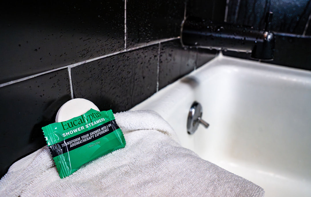 Enhance your daily shower with the invigorating aroma of eucalyptus; our pack of 14 shower steamers releases soothing scents for a truly spa-like experience.