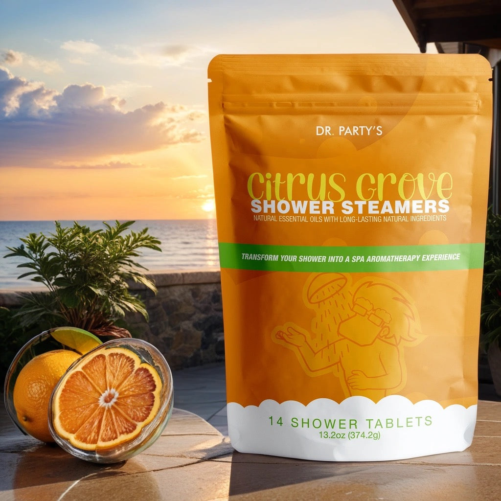 Infuse your daily shower ritual with the essence of orange using our 14-pack shower steamers, each crafted to provide a burst of freshness and tranquility.