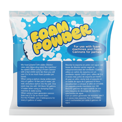 FOAM POWDER PACKS (Generic) – 136 POWDER PACKS (Free Super E Foam Machine and Boom Stand with Purchase)